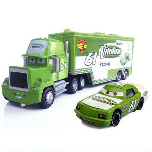 ミニカー MACK HAULER DISNEY Disney Pixar Cars NO.61 Vitoline Mack Hauler Truck+Car Model Toys